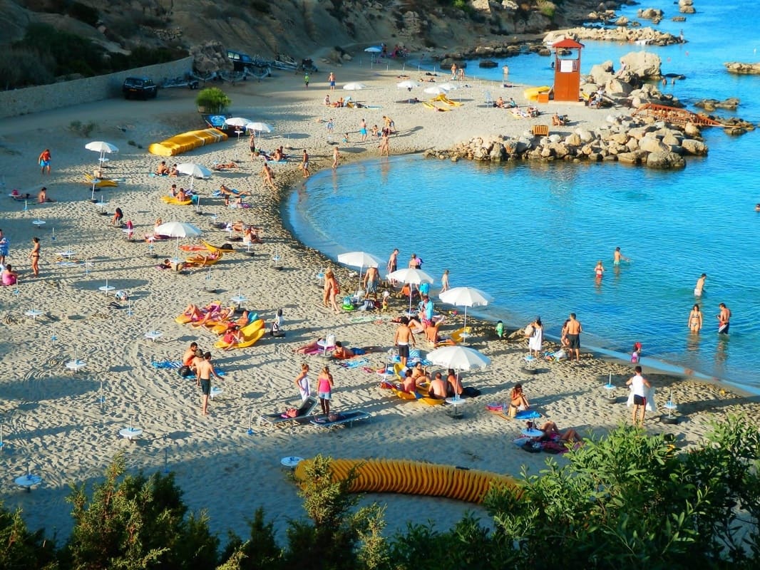 Konnos Bay in season, Cape Greco