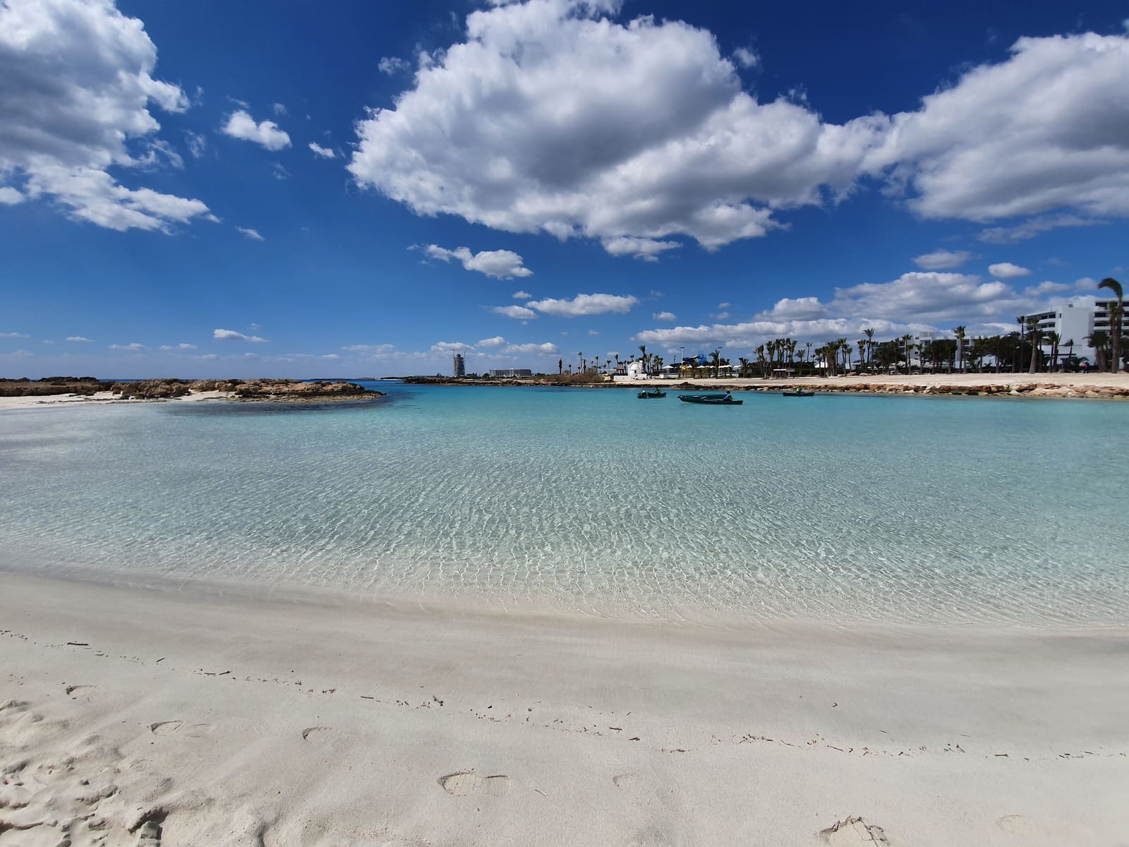 The shallow lagoon at Nissi Beach, Ayia Napa